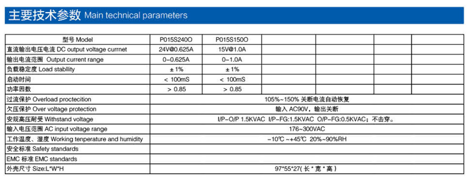 交通燈電源參數(shù)